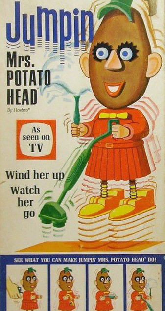 Mr. Potato Head jumping